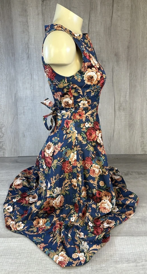 Vestido Floral Miss Lulo Verano Peso Ligero Años 50 Estilo Retro Sin Mangas Para Mujer’s S Foto 4 de 4