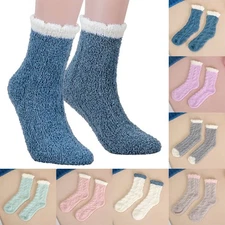 Women Winter Thick Warm Fuzzy Sock Soft Fluffy Coral Fleece Home Bed Floor Socks