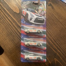 Hot Wheels Silver Series Nissan GTR R35 7eleven Exclusive lot of 3