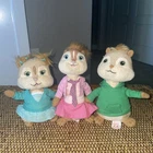 Vintage TY Beanie Babies Chipmunks Theodore-Brittany-Eleanor- Set Of 3