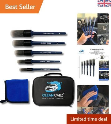 Komplettes 7-teiliges Auto Detailing Pinsel Set - Ergonomisches Design und Aufbewahrungstasche