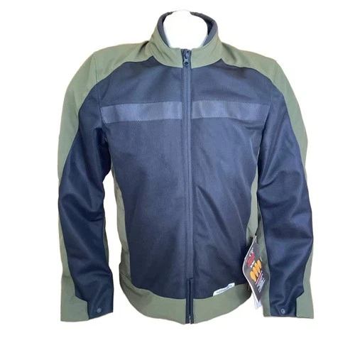 Urban Network Men's Mesh Summer Motorcycle Motorbike Scooter Jacket Green Medium