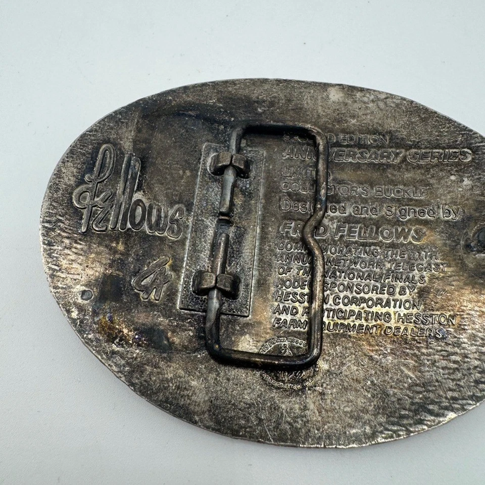 Hebilla de cinturón de rodeo de las Finales Nacionales de Hesston Foto 3 de 4