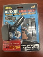 Maxwell Value Pack Cassette Auto Lighter Adapter Power Portable Disc Player New