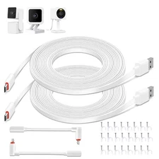 20 FT Camera Extension Cable for Wyze Cam v3/v4, Wyze Cam Pan v3, Wyze OG, Wy...