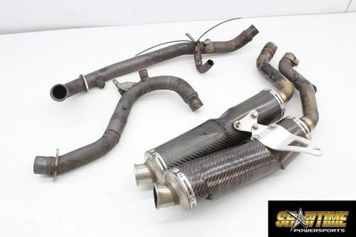 06-08 DUCATI MONSTER S2R 1000 TERMIGNONI EXHAUST PIPE MUFFLERS SLIP ON HEADERS