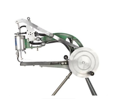 Old-fashioned manual shoe repair machine, hand-cranked shoe repair machine