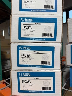 SYSTEM SENSOR SPCWL CEILING MOUNT WHITE SPEAKER FIRE ALARM BRAND NEW IN BOX!
