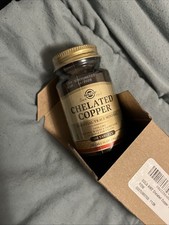 Solgar Chelated Copper 100 Tablets Exp 11/2028 Essential Mineral Supplement