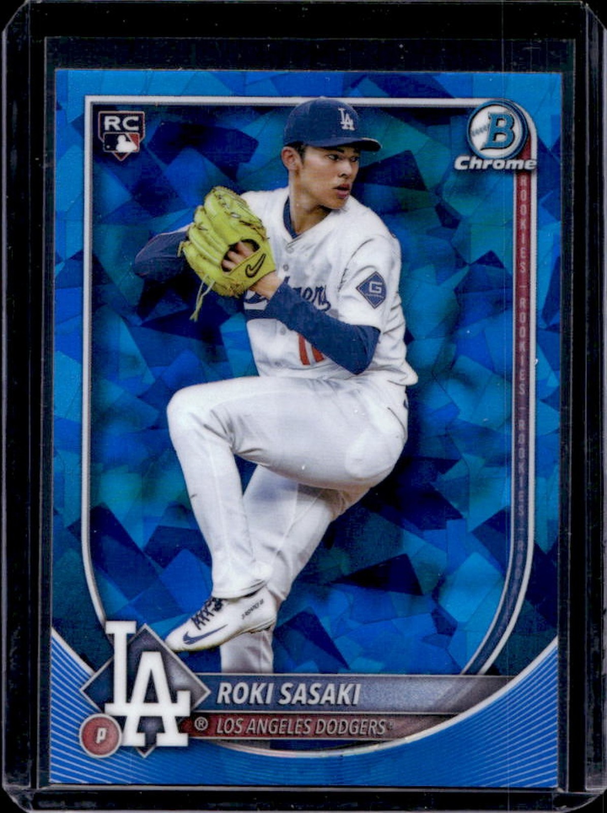 2025 Bowman Chrome Sapphire Roki Sasaki RC Rookie #12 Dodgers