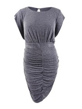 Vince Camuto Women’s Plus Size Metallic Ruched Dress