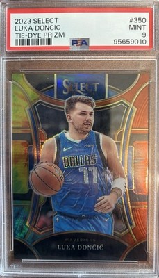 Panini 2023-24 Select Mezzanine Luka Dončić #350 Tie-Dye Prizm /25 PSA 9