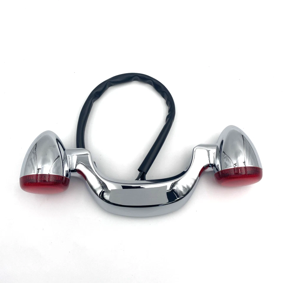 Señales de giro traseras cromadas para Harley 73314-10 OEM 10-23 Touring Foto 4 de 4