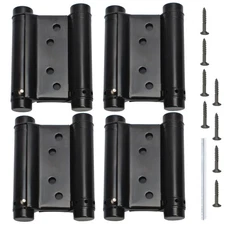 4 Pack Double Action Spring Hinges Self Closing Door Hinges for Saloon Cafe Pub