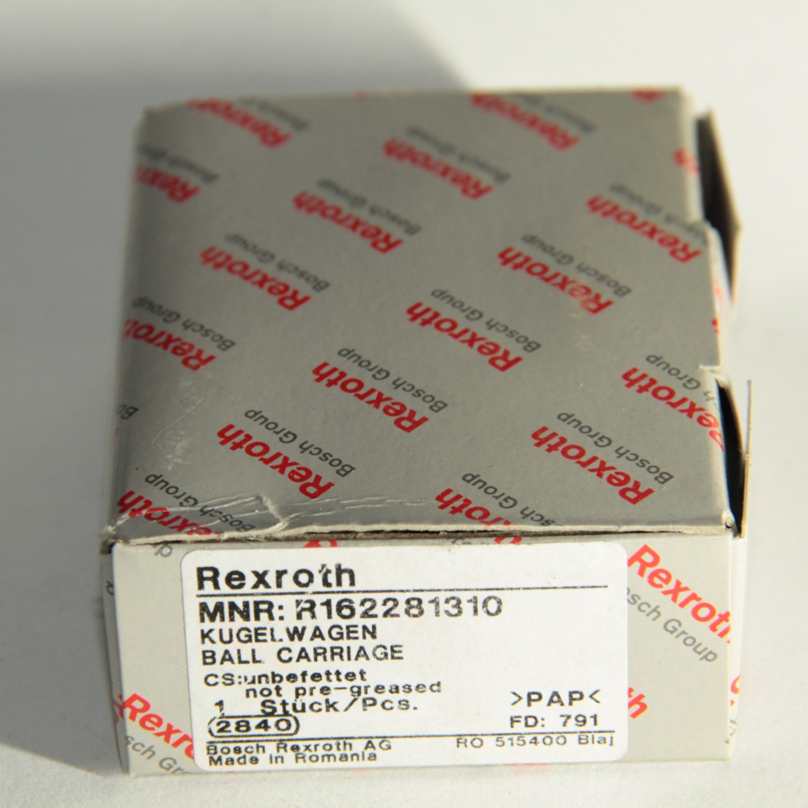 Bosch Rexroth R162281310 Ball Runner Block Carriage Size 20 SNS Linear Guide NOS