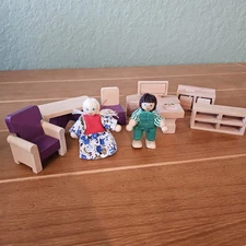 Melissa & Doug Wooden Dolls and Wooden Doll Furniture