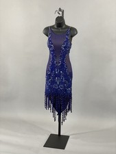 Dore Designs Navy Blue Latin Rhythm Dance Dress Costume