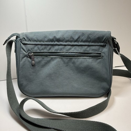 Borsa Kipling Sunita a tracolla con tracolla regolabile in blu verde - Foto 3 di 8
