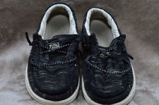 Hey Dude Wally Toddler Stretch Black White Slip On Shoes Size 10 Kids READ