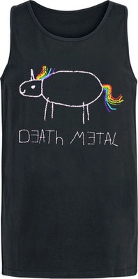 Funshirt Tank-Top Herren Death Metal schwarz Funartikel, Sprüche