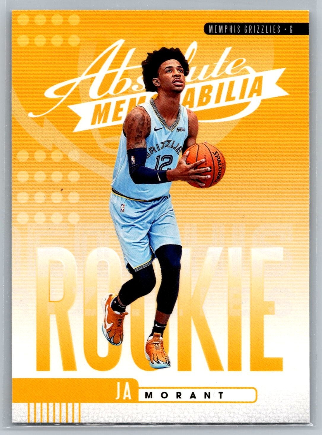 2019-20 Panini Absolute Memorabilia #2 Ja Morant Rookies Yellow