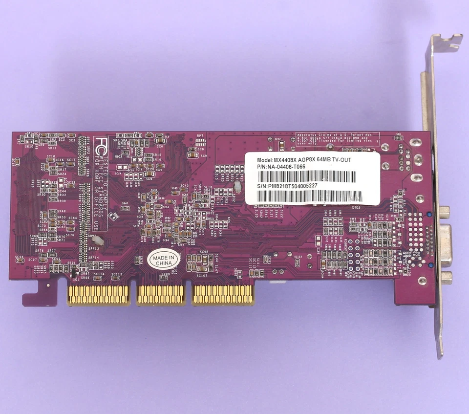 NVIDIA GeForce 4 MX440 64MB DDR 8X AGP Video Graphics Card w/ VGA S-Video - Image 3 of 4