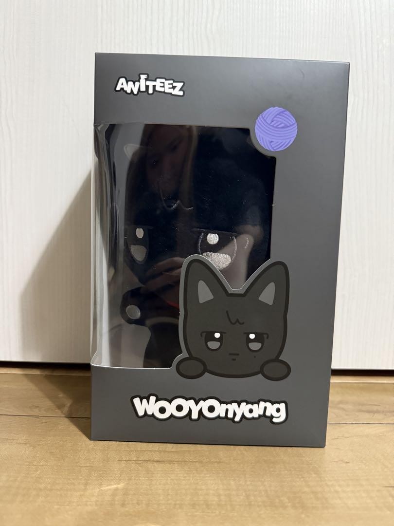 ATEEZ WOOYOnyang ぬいぐるみ フォトカード付き ATEEZ ウヨン フォトカードホルダー ポップアップ POP-UP