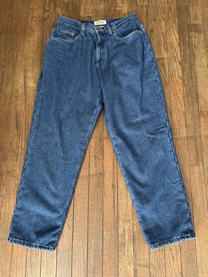 Vintage LL Bean Fleece Lined Jeans Women s Sz 12 Petite Mom High Rise Relaxed