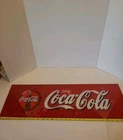 Vintage Coca Cola Soda Machine Insert Plexiglass Sign Vending 29.5 X 9.5 Plastic