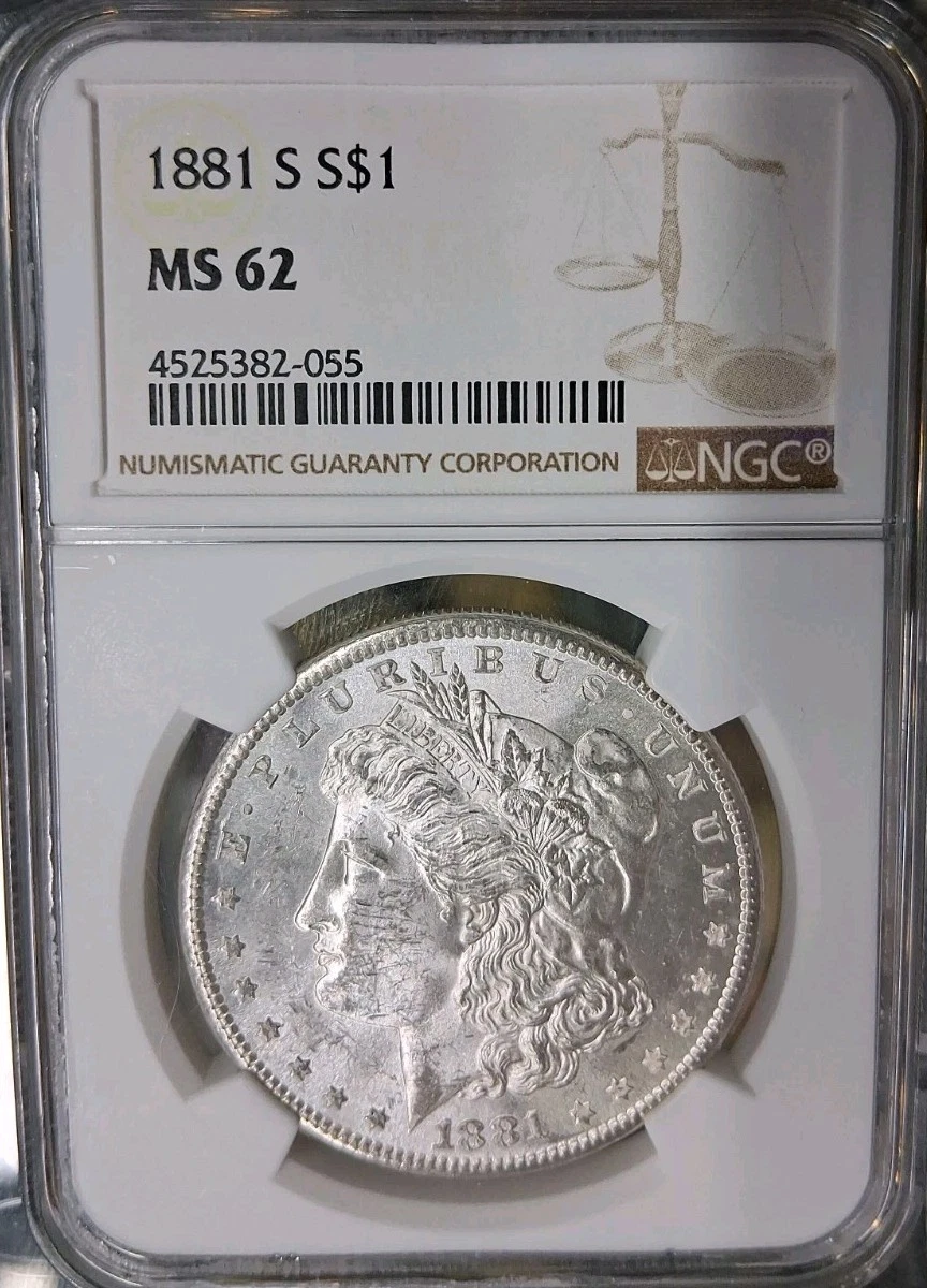 MS 62 Graded 1881 Year Morgan US Dollars (1878-1921) for sale | eBay