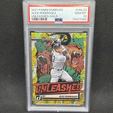 2021 Panini Donruss - Unleashed Alex Rodriguez #UNL23 Gold 11 /99