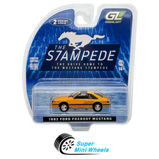 Greenlight 1982 Ford Foxbody Mustang Yellow - The Mustang Stampede 164