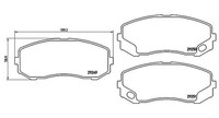 Magneti Marelli Bremsbelagsatz, Scheibenbremse Hinterachse
