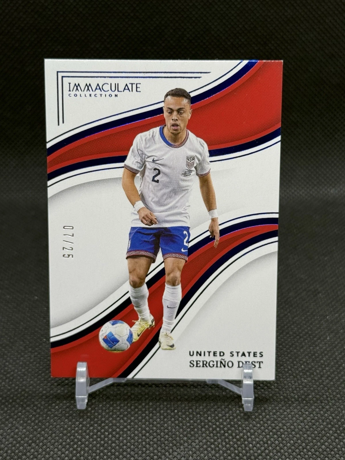 Sergino Dest 2023-24 Panini Immaculate Collection Sapphire /25 USA