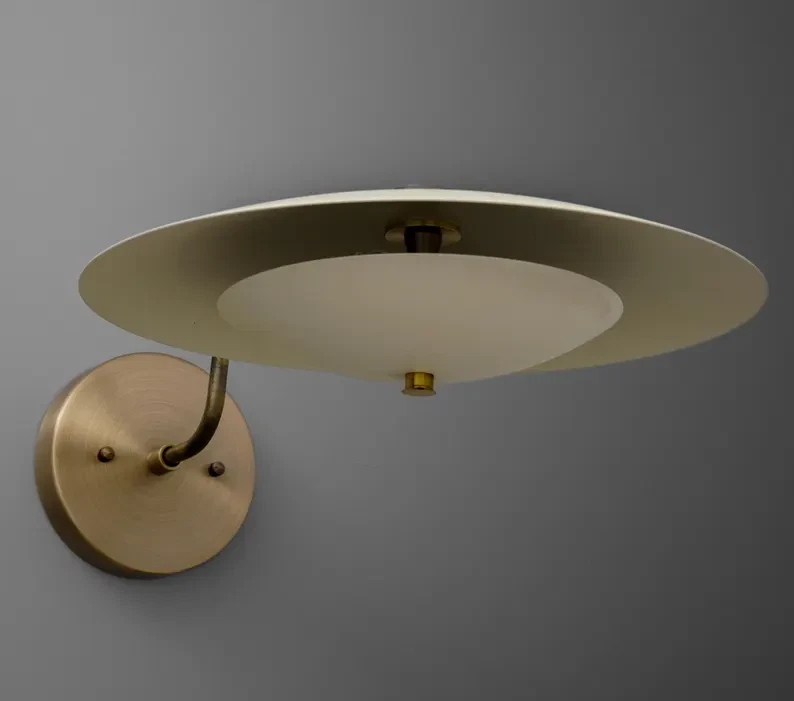 Sconce Light-Brass Wall Sconce-Mid Century Lamp-Modern Wall Light Christmas Gift - Image 4 of 4