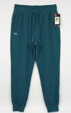 Under Armour Women's Teal Jogger Pants Medium HEATGEAR Loose Fit Drawstring