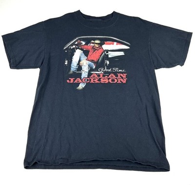 Alan Jackson good time album tour t-shirt country icon anvil black
