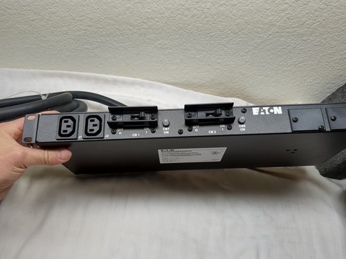 NEW Eaton PW105BA1U163 ePDU, 208-240V, 24A, 1U Horiz. T982F3-N-SL-009 - Picture 4 of 12