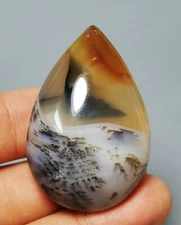Natural polished Amazing Moss Agate Pendant Stone Reiki Healing