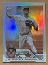 2023 Topps Chrome Baseball Matt Chapman Base #158 Sepia Refractor Blue Jays