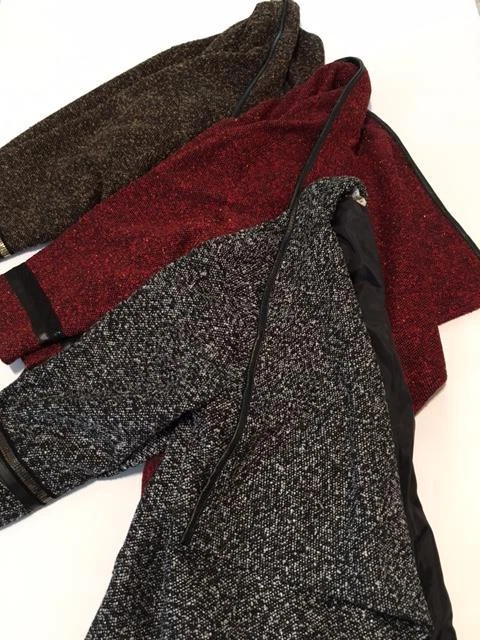 Lote Três 3 Jaquetas de Tweed Metálicas American Glamour Badgley Mischka 1X Plus Size - Imagem 3 de 4