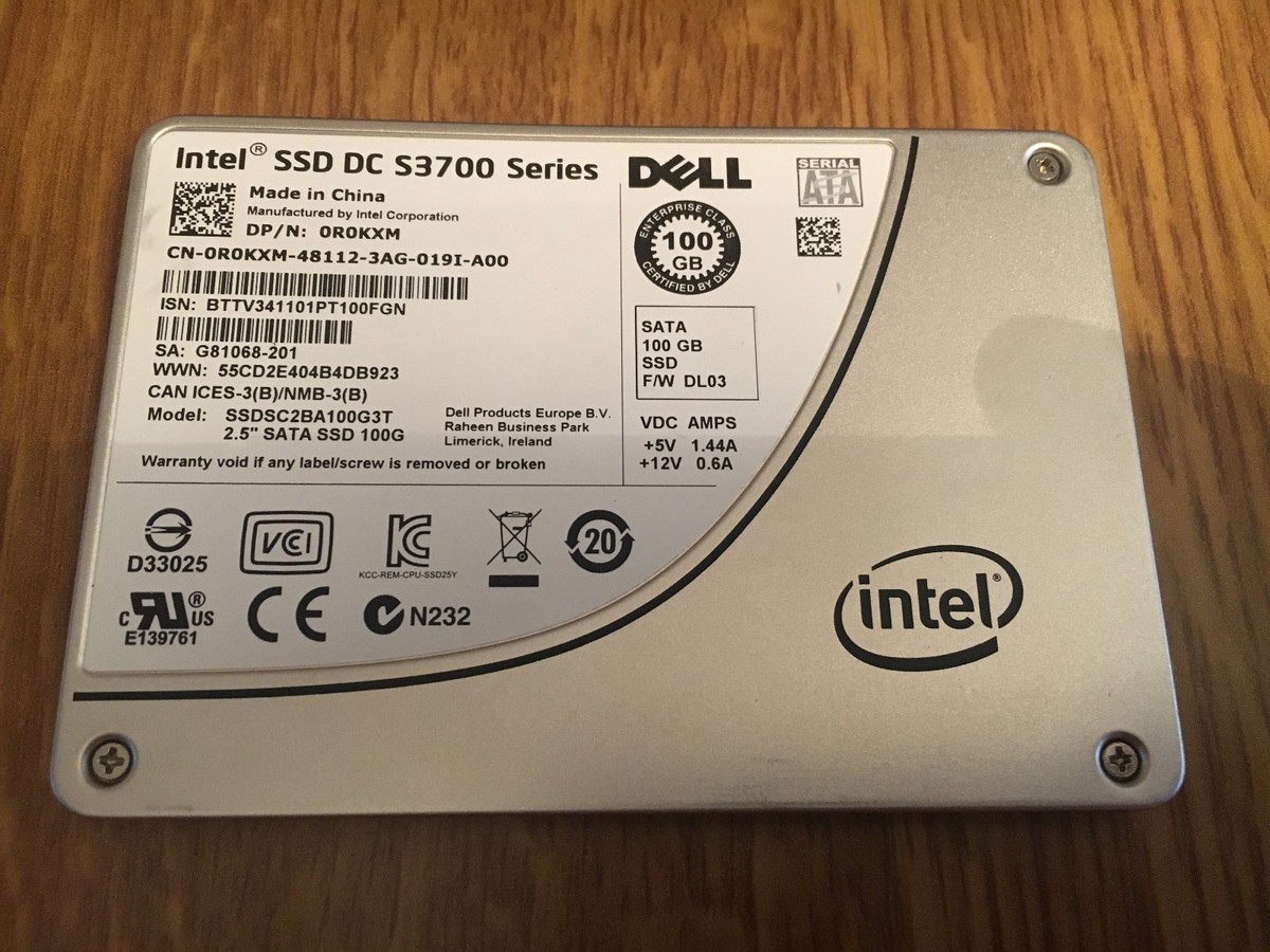 SSD Intel DC S3700 Series - 100 Go - Format 2.5" SATA - Modèle SSDSC2BA100G3T - Occasion Fonctionnel