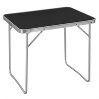 Campingtisch Faltbar Gartentisch Alu Klapptisch Schwarz Reisetisch Abstelltisch