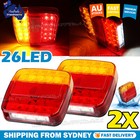 <!--F#f_0-->2X LED Square Tail light 12V trailer truck number taillight STOP/BRAKE lights<!--F/-->