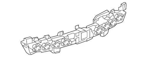 Amortiguador de energía fascia parachoques trasero genuino GM 2017-2023 Cadillac XT5 84103041 Foto 3 de 4