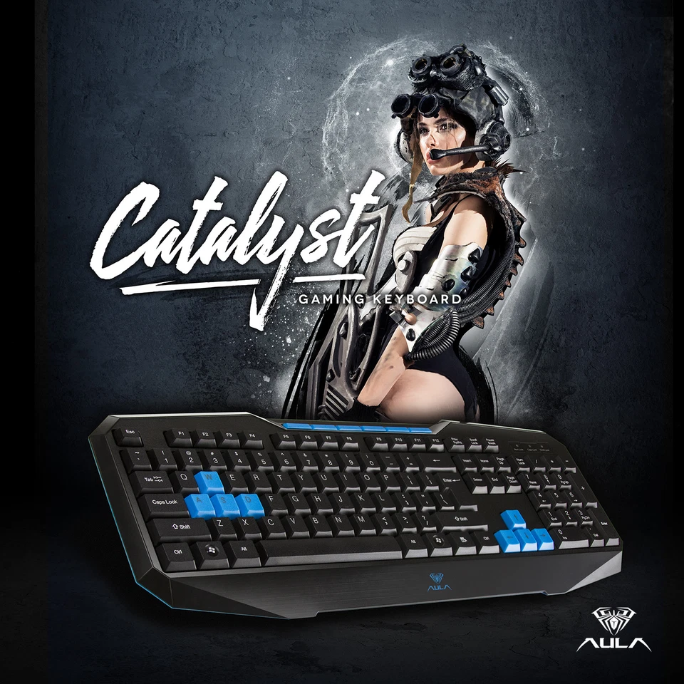 AULA Catalyst Wired Gaming Keyboard, 104 Keys Spill-Resistant Design for Gamers - Image 4 of 4