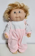 Cabbage Patch Dolls 1991 All Rubber Body Orange Hair Pink/White Jumper