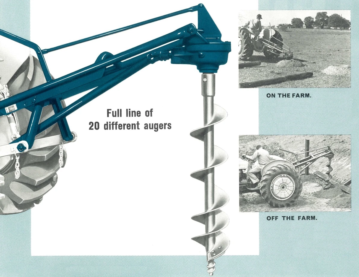 Ford 8n on sale post hole digger