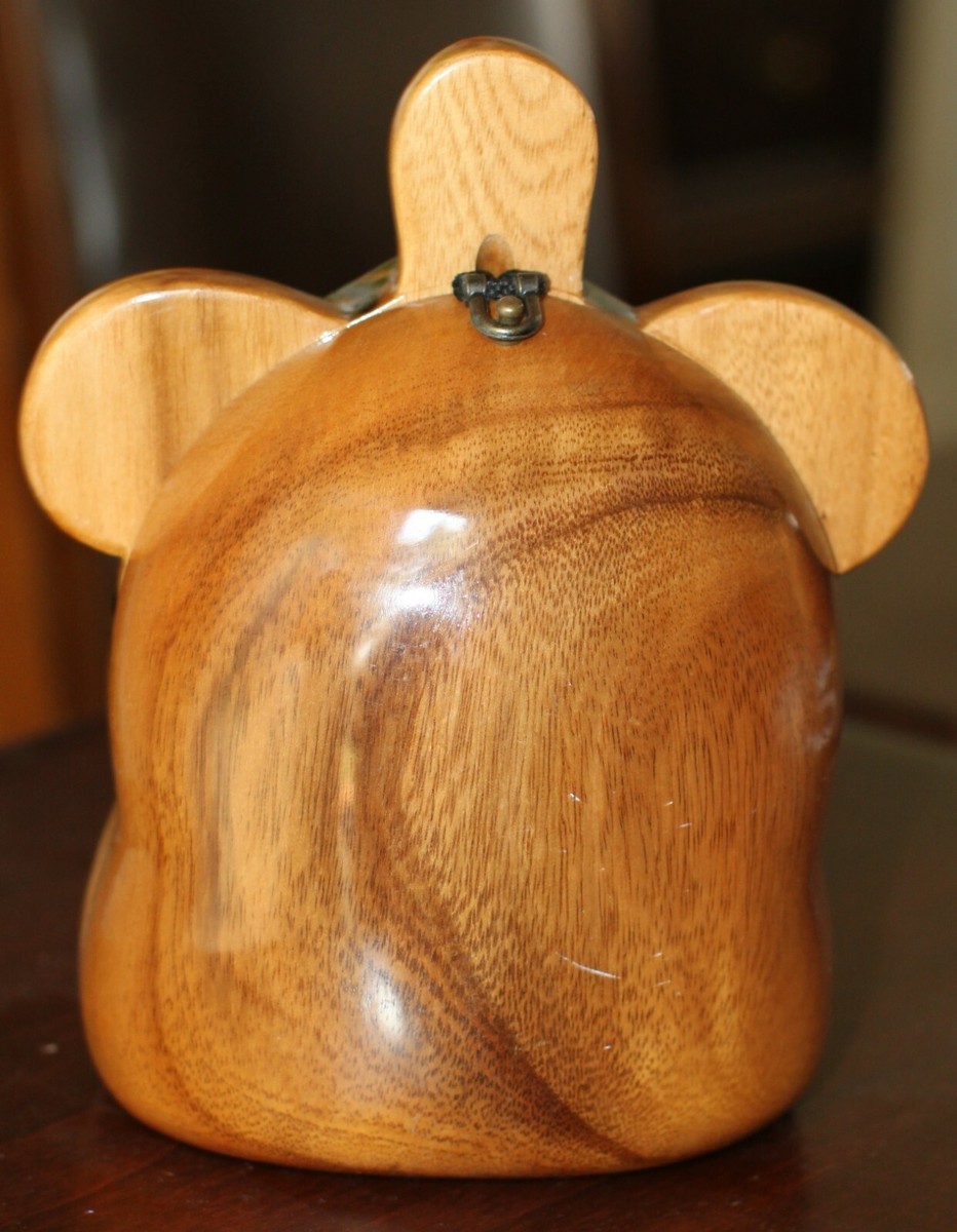 Timmy Woods Handmade Acacia Box Turtle Crossbody Satchel Clutch