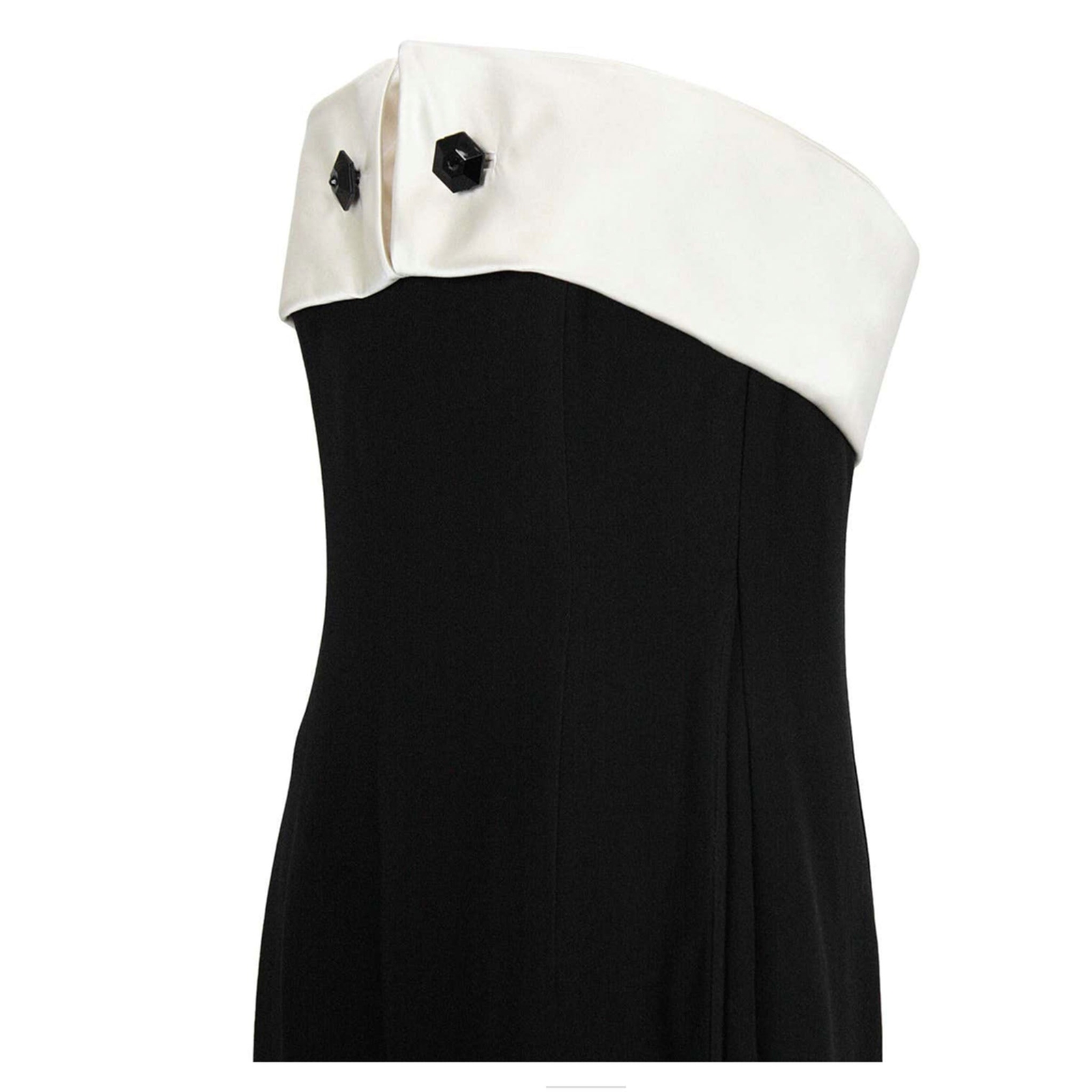GIORGIO ARMANI Circa 1990s Black Wool Crepe Gown image 5